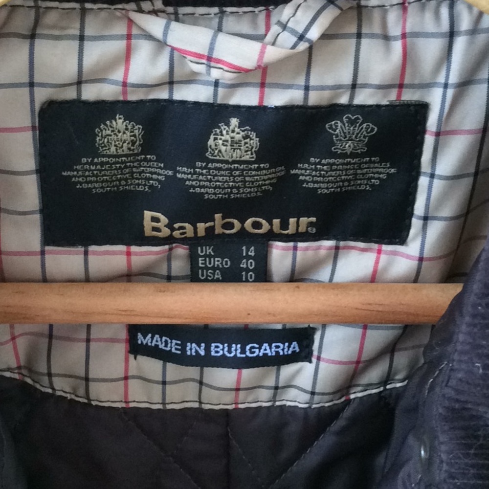 Barbour Black Wax Jacket - Size US size 10 - EUC - Picture 2 of 7